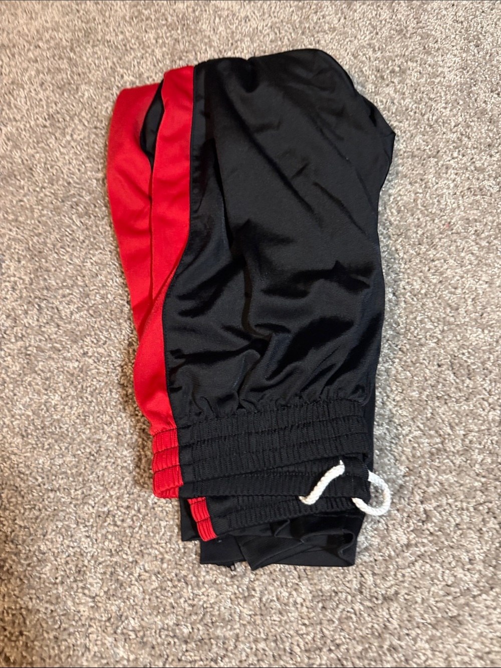 Kids Black and Red Athletic Track Pants